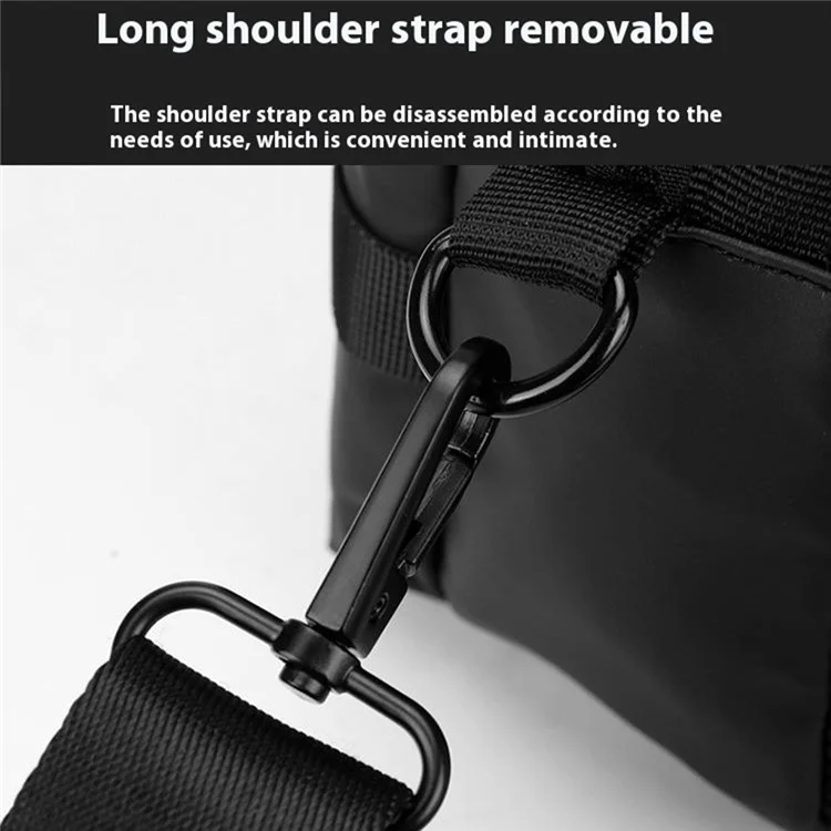 Sac de sport WEPOWER 880 Sac bandoulière en nylon imperméable - Noir