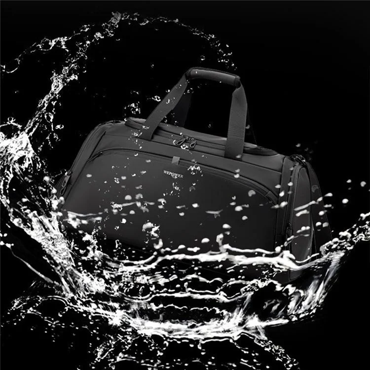 WEPOWER Travel Backpack Sports Gym Bag Large Capacity Handheld Luggage for Business Commute - Black