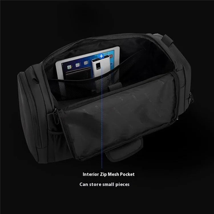 WEPOWER Travel Backpack Sports Gym Bag Large Capacity Handheld Luggage for Business Commute - Black