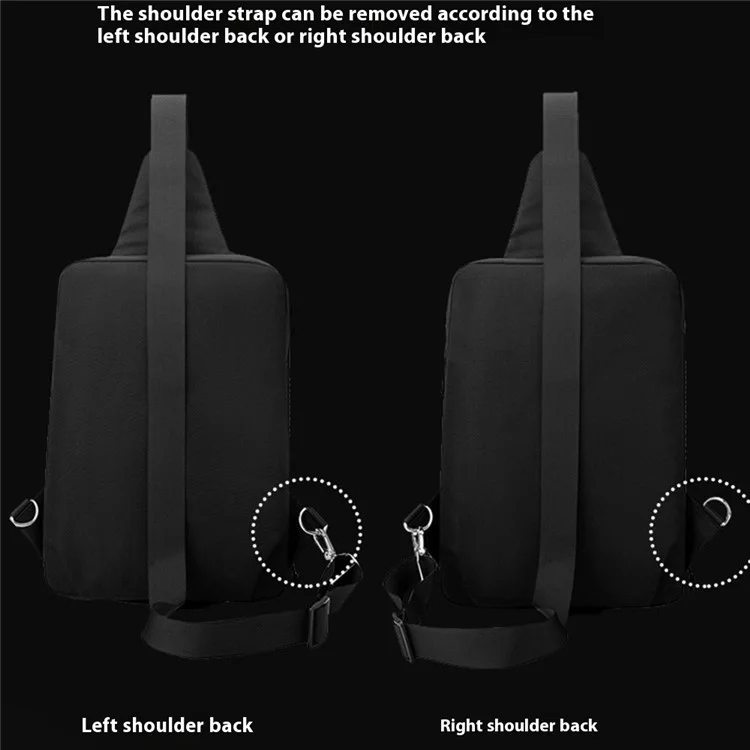 Bolso de pecho para hombre WEPOWER, ligero, de moda, bandolera con gran capacidad