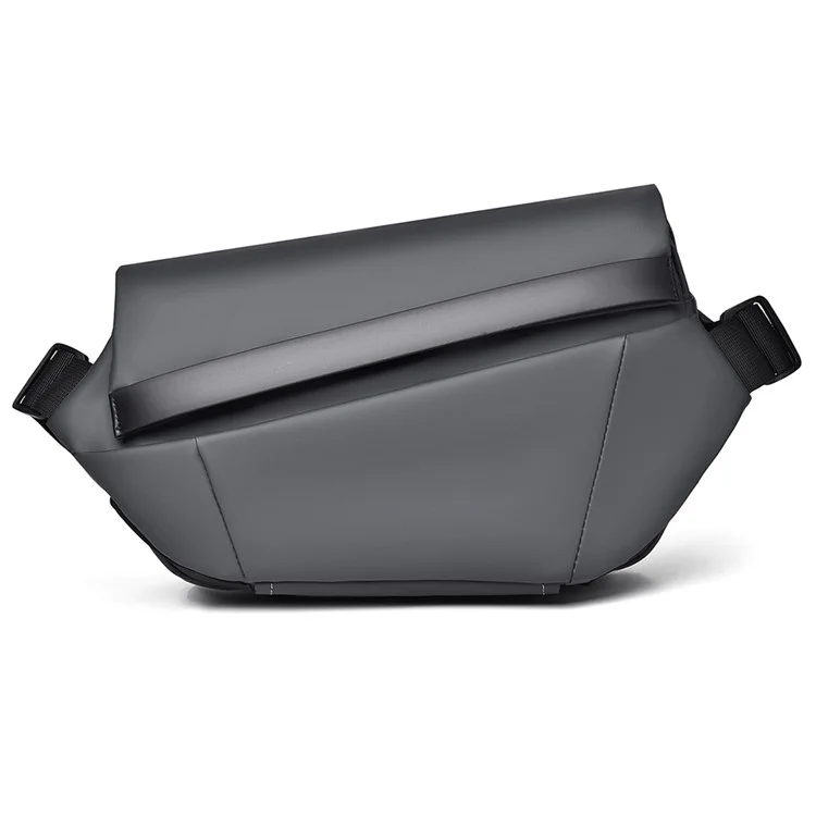 1-5166 Fashion Men Messenger Bag Waterproof Nylon Crossbody Pack for Traveling - Grey