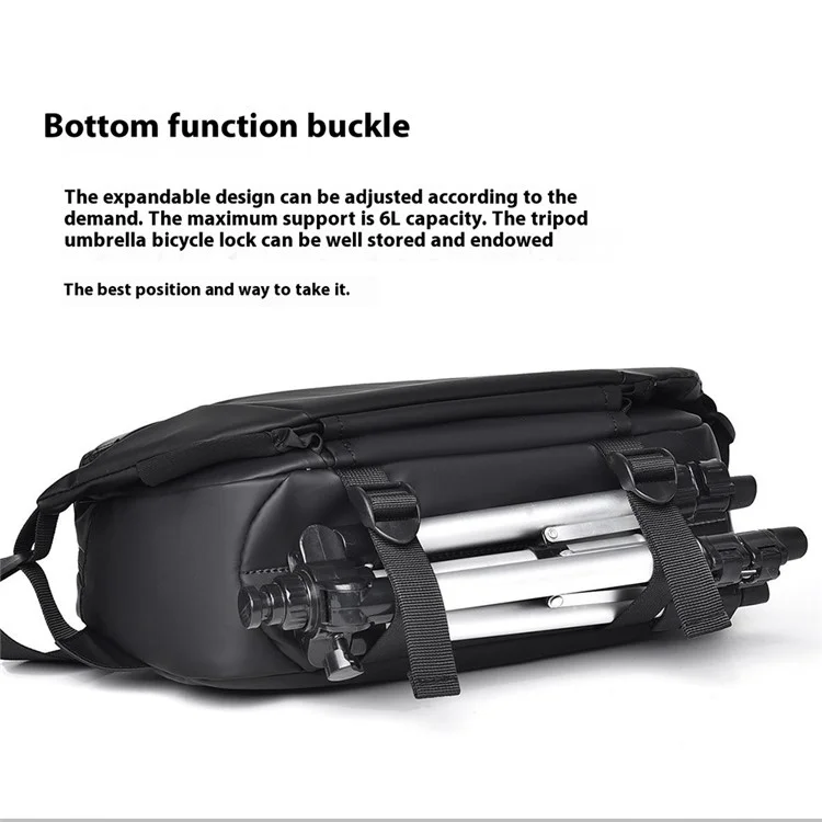 1-5166 Fashion Men Messenger Bag Waterproof Nylon Crossbody Pack for Traveling - Grey