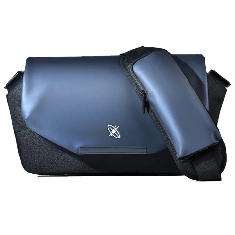 ENDLESS JOURNEY Nylon Crossbody Bag Stylish Men Single Shoulder Messenger Bag Size M - Black