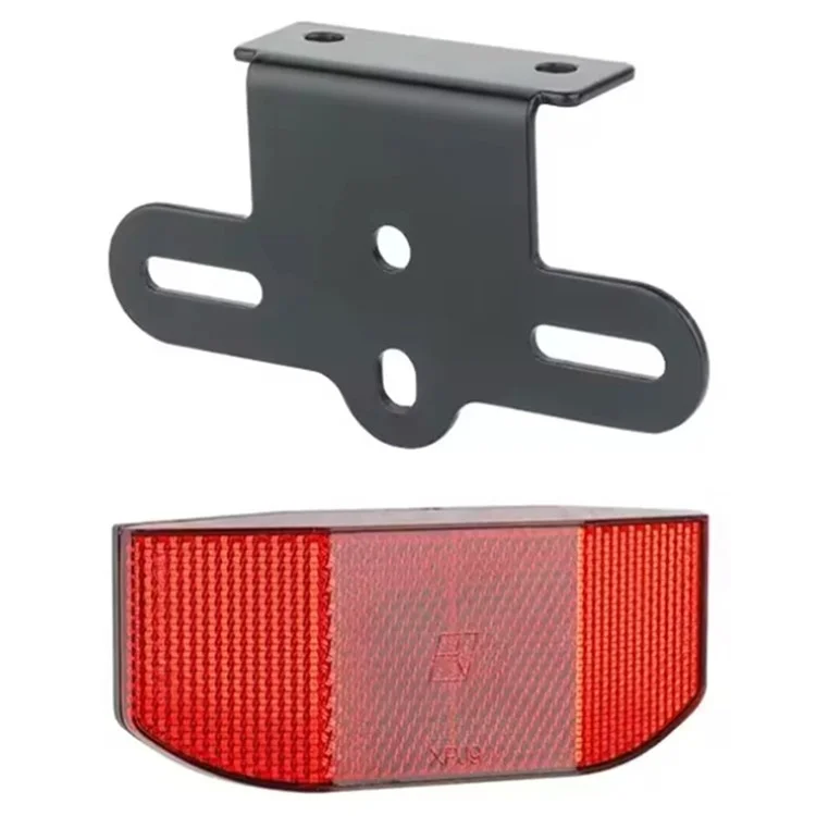 Suporte de reflexão para rack de bicicleta com suporte em L e refletor para segurança de bicicleta MTB