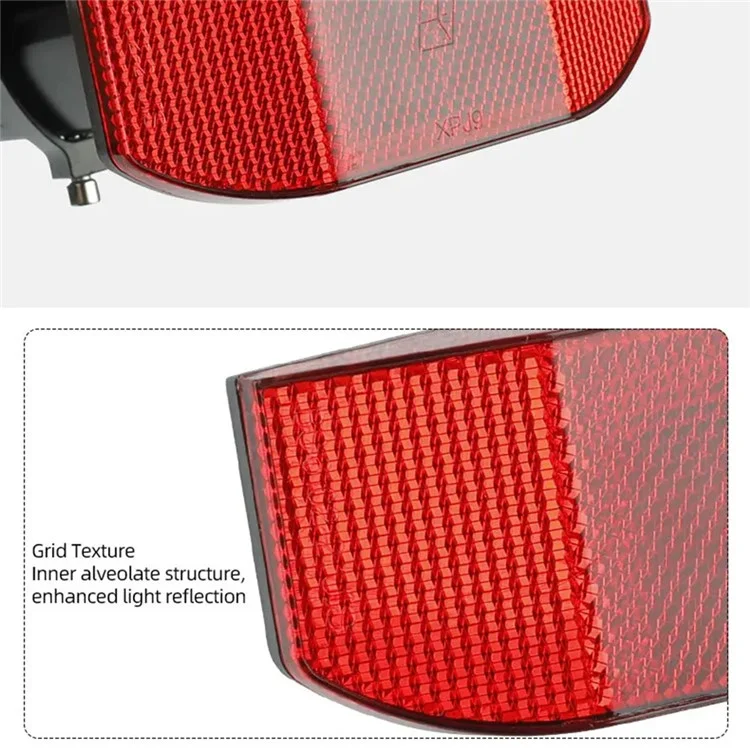 Suporte de reflexão para rack de bicicleta com suporte em L e refletor para segurança de bicicleta MTB