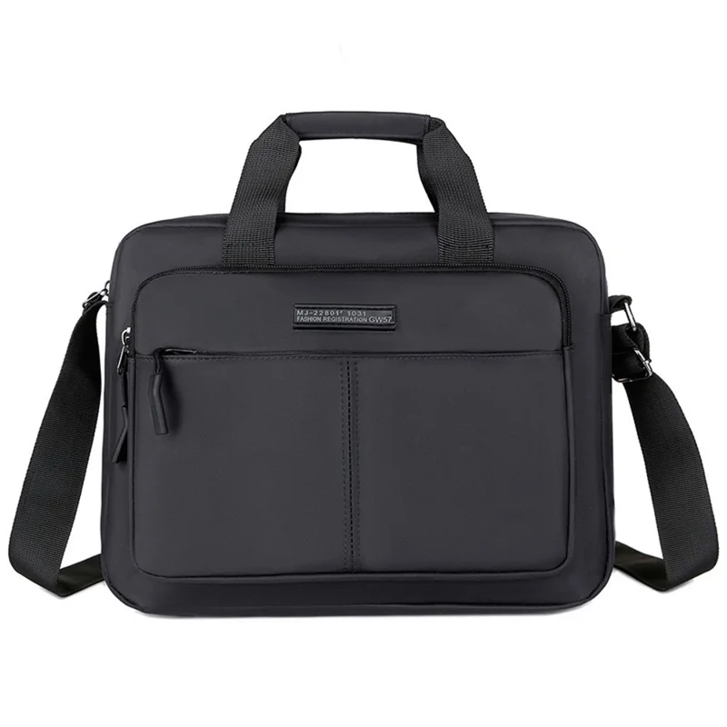Men's Business Briefcase Casual Shoulder Bag Large Capacity Laptop Bag for Office / Travel - Black