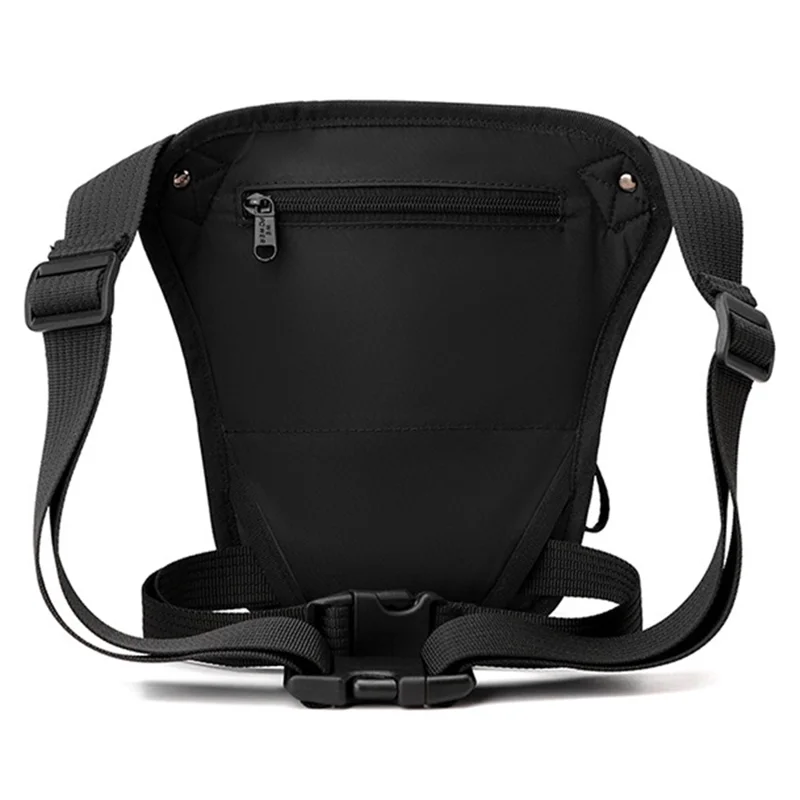 WEPOWER 7110 Nylon Men Waist Bag Chest Pack Leg Pouch for Commuting Outdoor Cycling Sports - Black