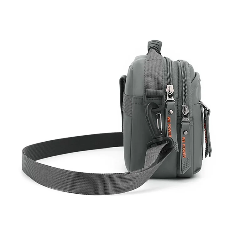 WEPOWER Multifunktionale Umhängetasche für Herren, wasserdichte Outdoor-Umhängetasche, Reisetasche - Grau