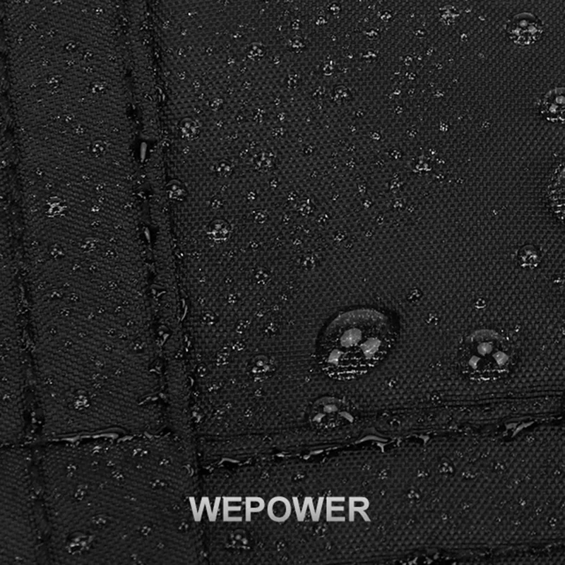 WEPOWER 7100# Waist Bag Crossbody Bag Outdoor Cycling Shoulder Bag Waterproof Sports Chest Pouch - Black