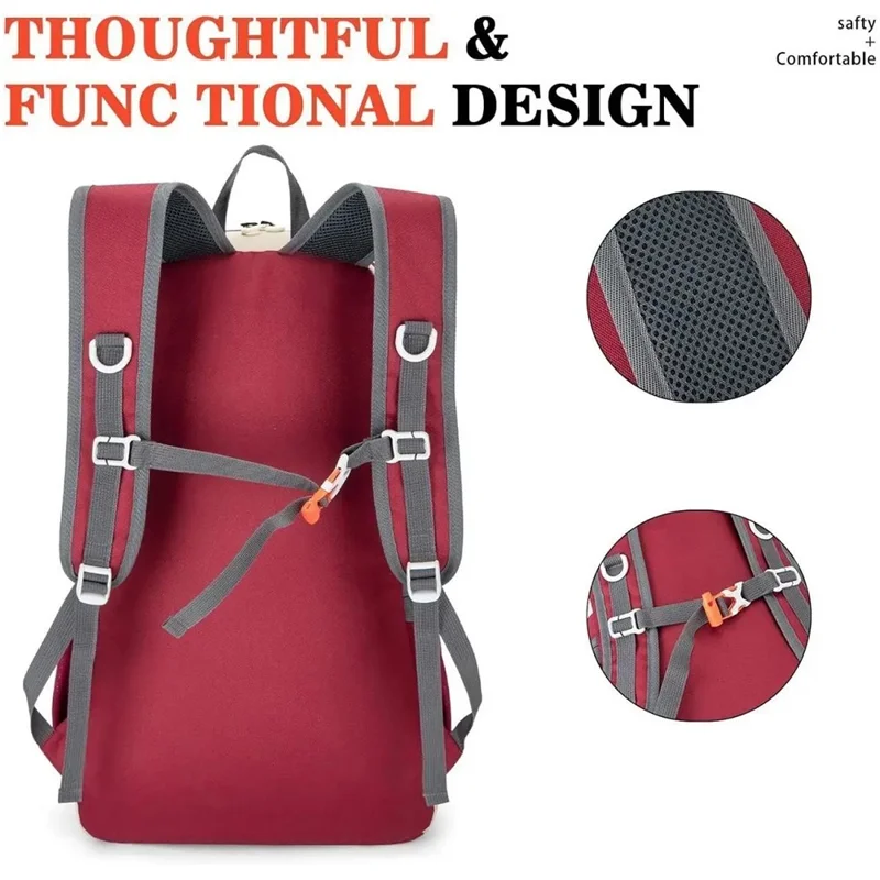 35L Outdoor Hiking Camping Climbing Backpack Waterproof Nylon Lightweight Foldable Daypack - Color 2