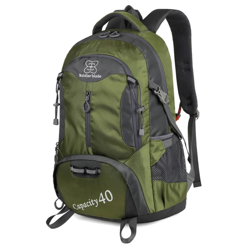 SOLDIER BLADE 064 Outdoor Sports Waterproof Backpack Large Capacity Nylon Foldable Travel Daypack - Army Green