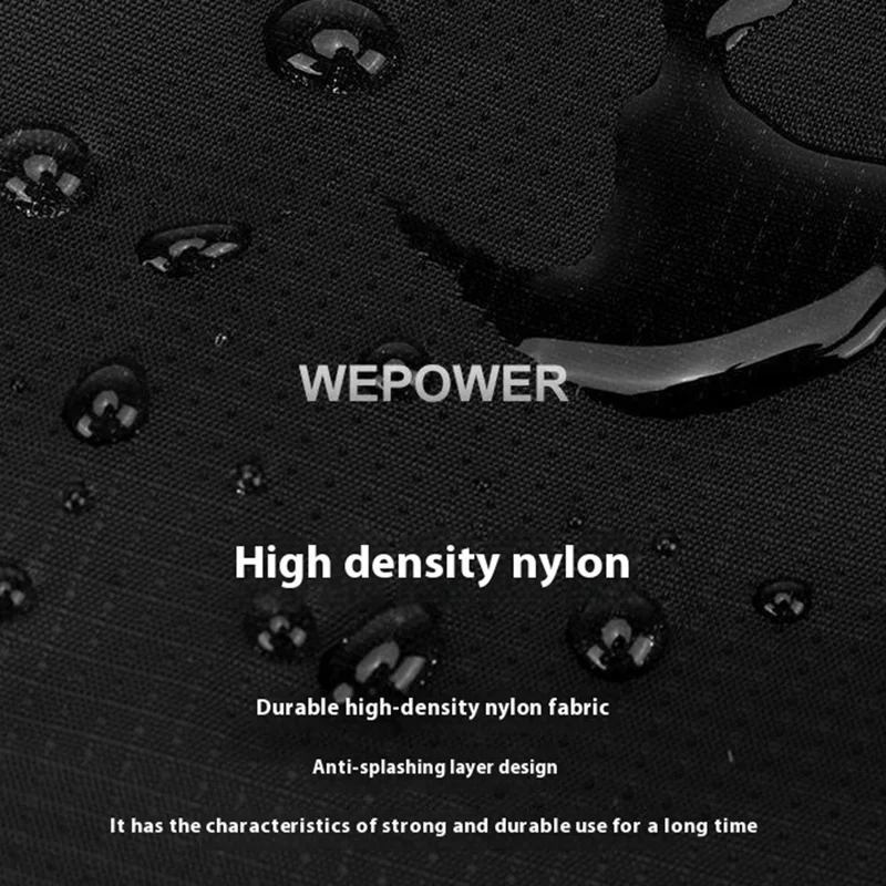 WEPOWER 2330# Business Laptop Backpack Large Capacity Casual Daypack Multifunctional Travel Bag - Black