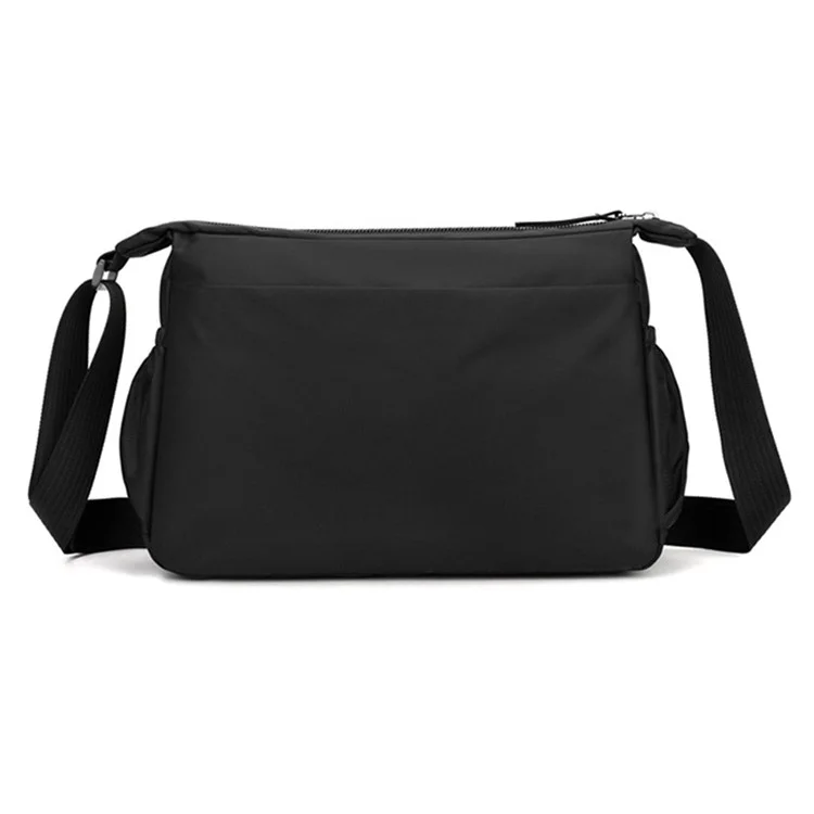 WEPOWER 2323 Men Business Commute Nylon Crossbody Bag Outdoor Casual Travel Shoulder Sling Pack - Black