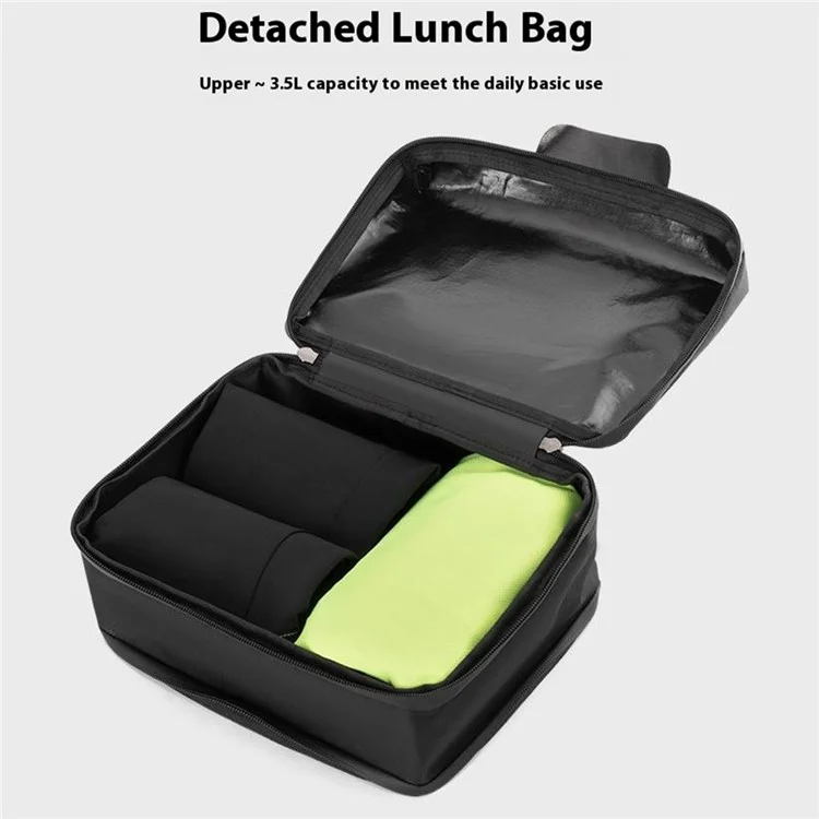 ROCKBROS 3017002101 / H37 Sac à dos de cyclisme multifonctionnel avec compartiments détachables et stockage isolé pour l'extérieur