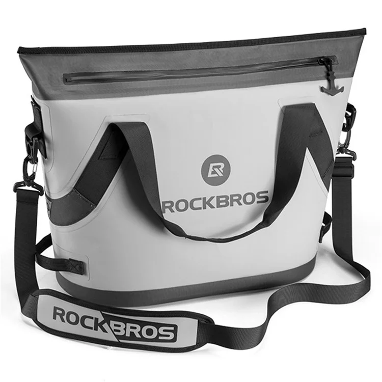 ROCKBROS BX-003 Sac Isotherme Réfrigérant Portable pour Conservation des Aliments - Idéal pour Camping, Pêche, Maison et Voiture - Gris