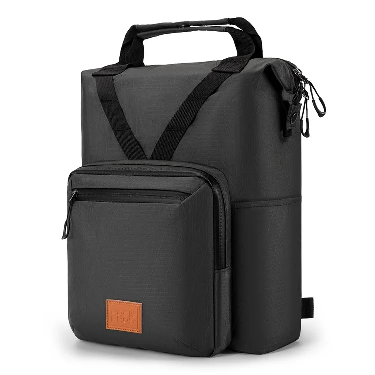 ROCKBROS 30110072 / H43 Sacoche pour vélo pliant Brompton Sac à dos de cyclisme Sacoche de voyage extérieur Grand et petit ensemble - Noir