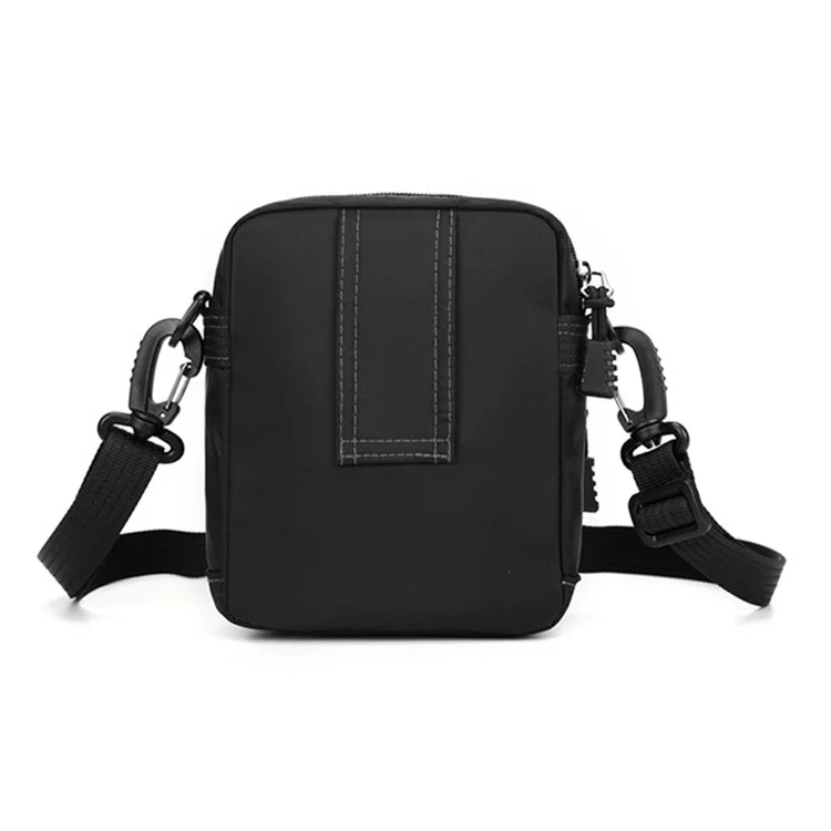 WEPOWER 3106 Men Fashion Nylon Shoulder Bag Outdoor Travel Crossbody Messenger Bag - Black