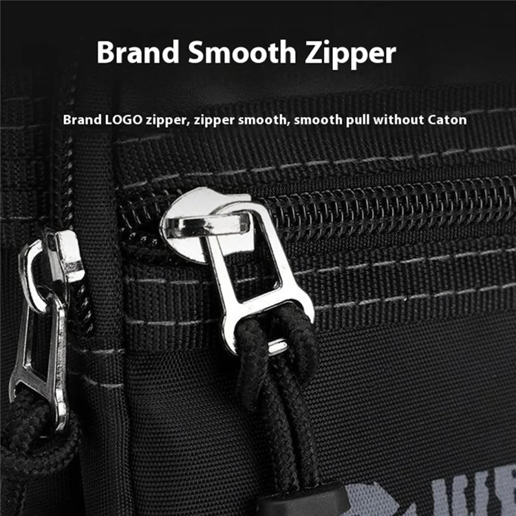 WEPOWER 3106 Men Fashion Nylon Shoulder Bag Outdoor Travel Crossbody Messenger Bag - Black