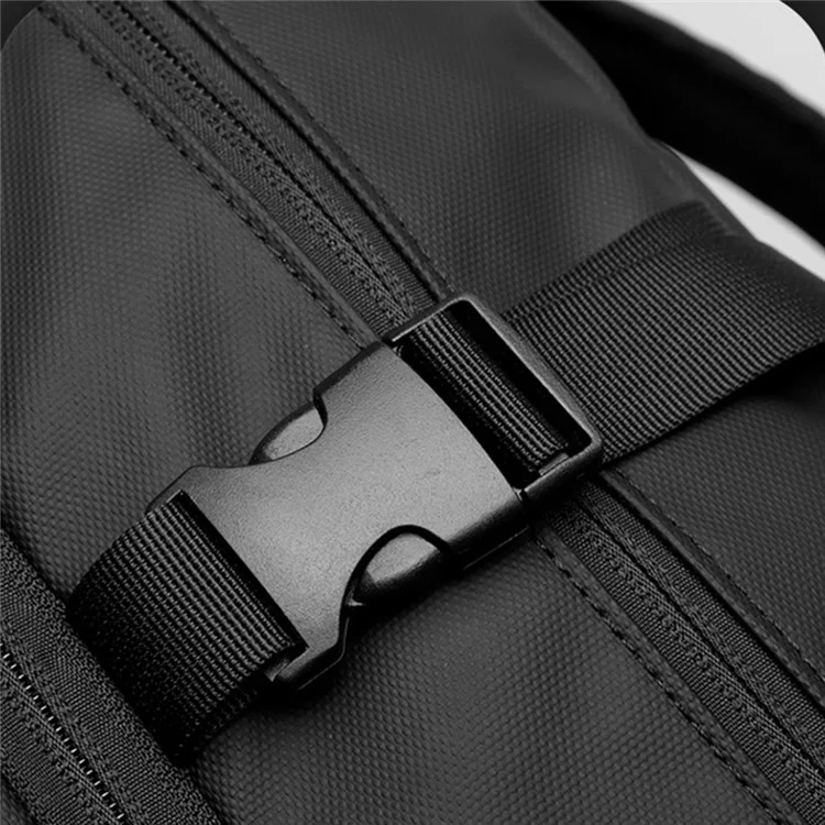 WEPOWER 1328 Sac à dos de voyage pour ordinateur portable professionnel en tissu 900D - Sac à dos double épaule pour étudiants - Noir