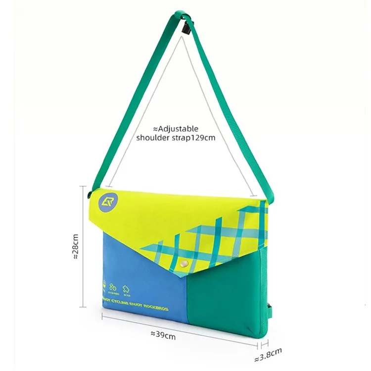 ROCKBROS H58 / 30170028001 Sac à bandoulière de cyclisme de 5 L à grande capacité, pliable pour vélo