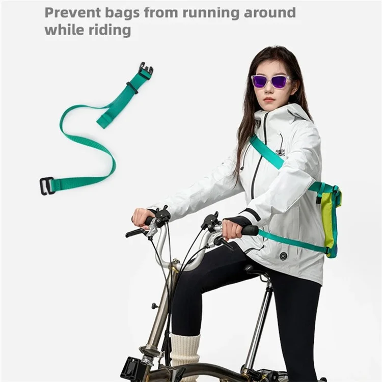 ROCKBROS H58 / 30170028001 Sac à bandoulière de cyclisme de 5 L à grande capacité, pliable pour vélo