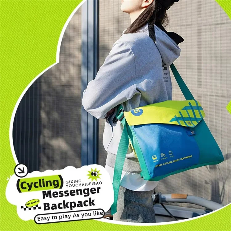 ROCKBROS H58 / 30170028001 Sac à bandoulière de cyclisme de 5 L à grande capacité, pliable pour vélo