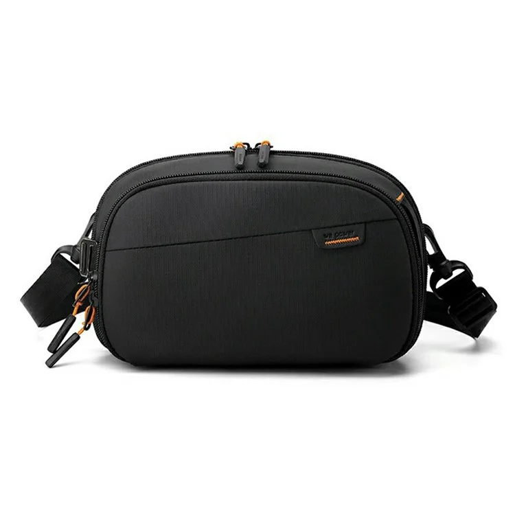 WEPOWER 1325 Waterproof Digital Cable Organizer Storage Pouch Portable Crossbody Shoulder Bag - Black