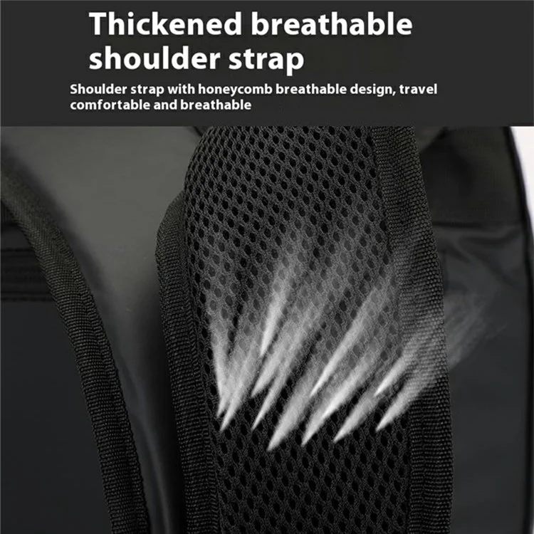 WEPOWER 3428 Business-Rucksack mit großem Fassungsvermögen, Laptoptasche, lässiger Schulrucksack, Pendler-Tagesrucksack - Schwarz