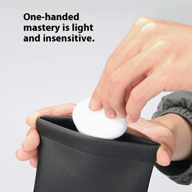 MARK RYDEN MR72 Oxford Cloth Automatic Closing Earphone Key Cable Storage Pouch Portable Coin Purse - Grey