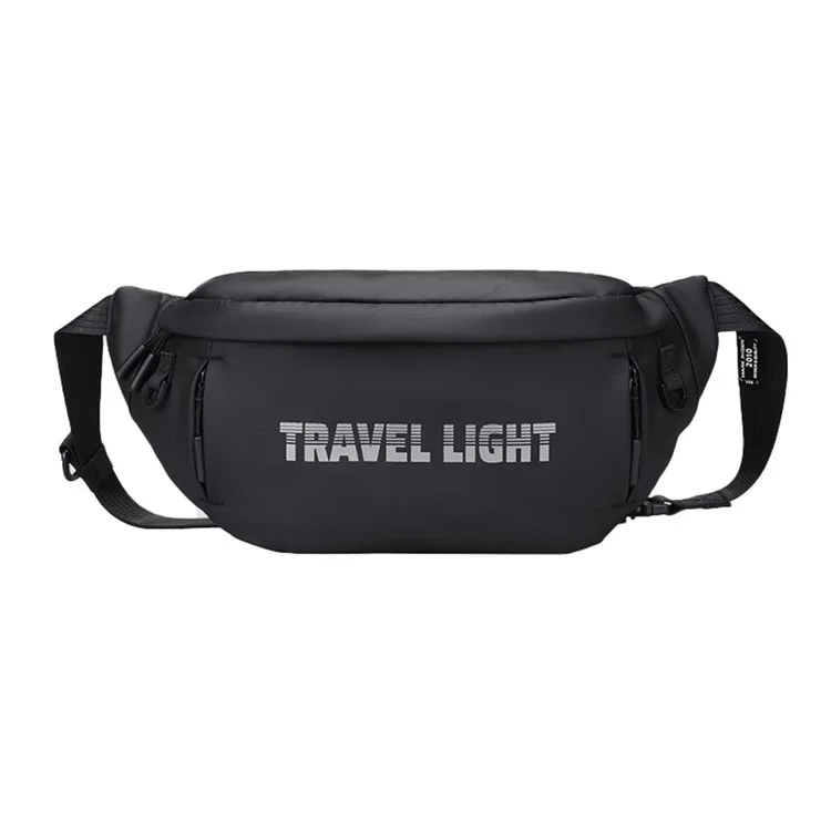 MARK RYDEN MR901 Letters Print Waterproof Shoulder Bag for Men Crossbody Bag with Quick Release Buckle - Black+Grey
