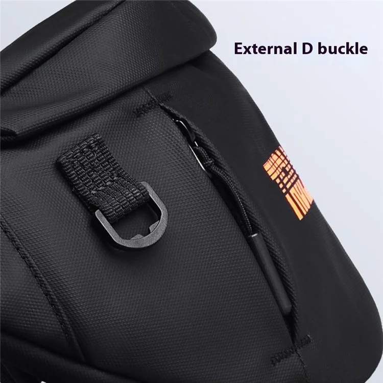 MARK RYDEN MR901 Letters Print Waterproof Shoulder Bag for Men Crossbody Bag with Quick Release Buckle - Black+Grey