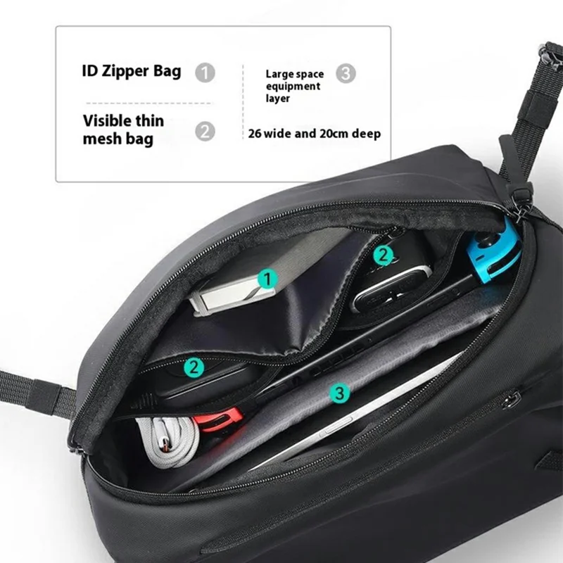 MARK RYDEN MR311 Men Messenger Bag for iPad Oxford Fabric Waterproof Crossbody Shoulder Bag
