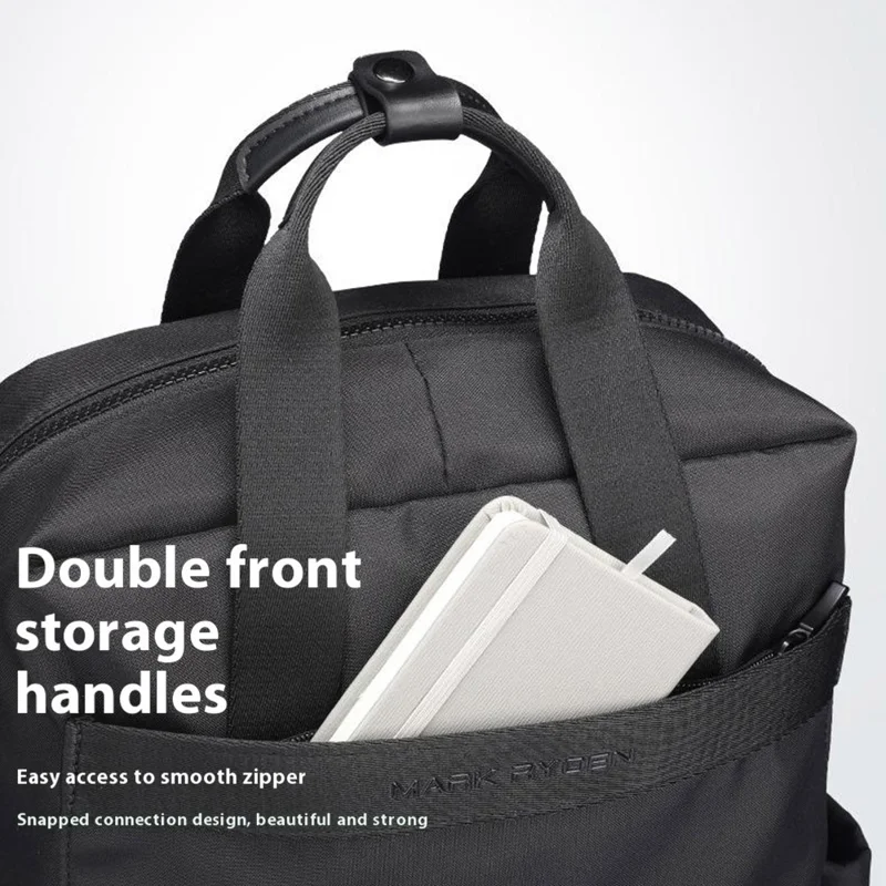 MARK RYDEN MR3811 Sac à dos grande capacité imperméable en tissu Oxford pour ordinateur portable, voyage et journée