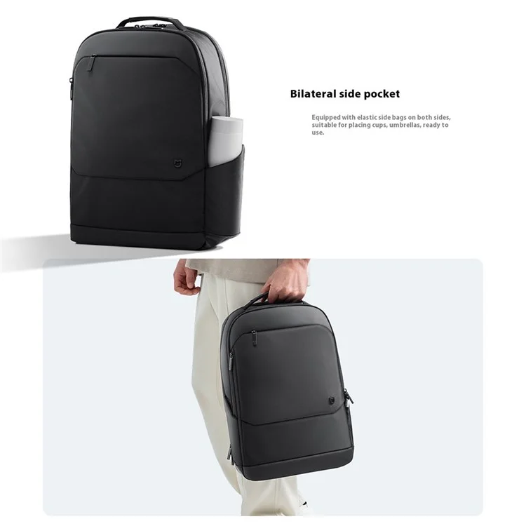 XIAOMI MIJIA Business-Rucksack 20L Laptop Zweischulter-Tasche Polyester Wasserdicht Reise-Daypack - Schwarz