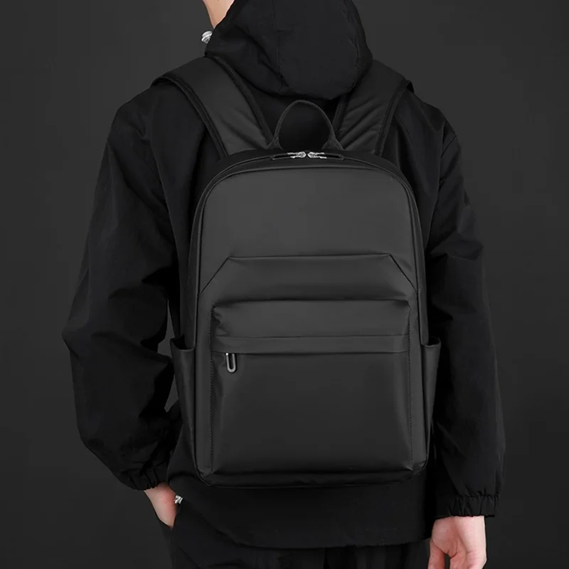WEPOWER 3425 Men Backpack Business Casual Daypack Outdoor Travel Waterproof Double Shoulder Bag - Black