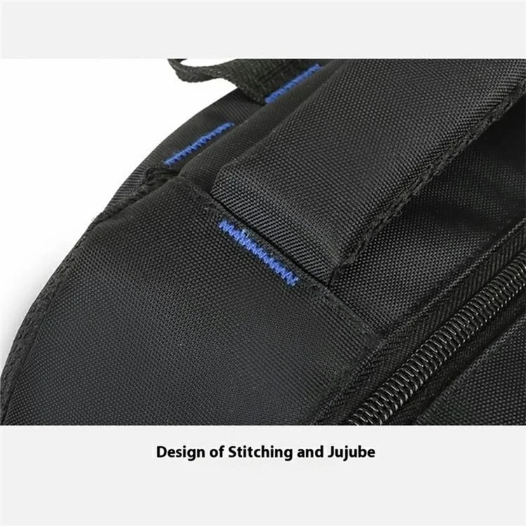 Lässiger Reise-Laptop-Rucksack 15 Zoll aus Oxford-Stoff für Männer und Frauen - Leichter Tagesrucksack in Blau