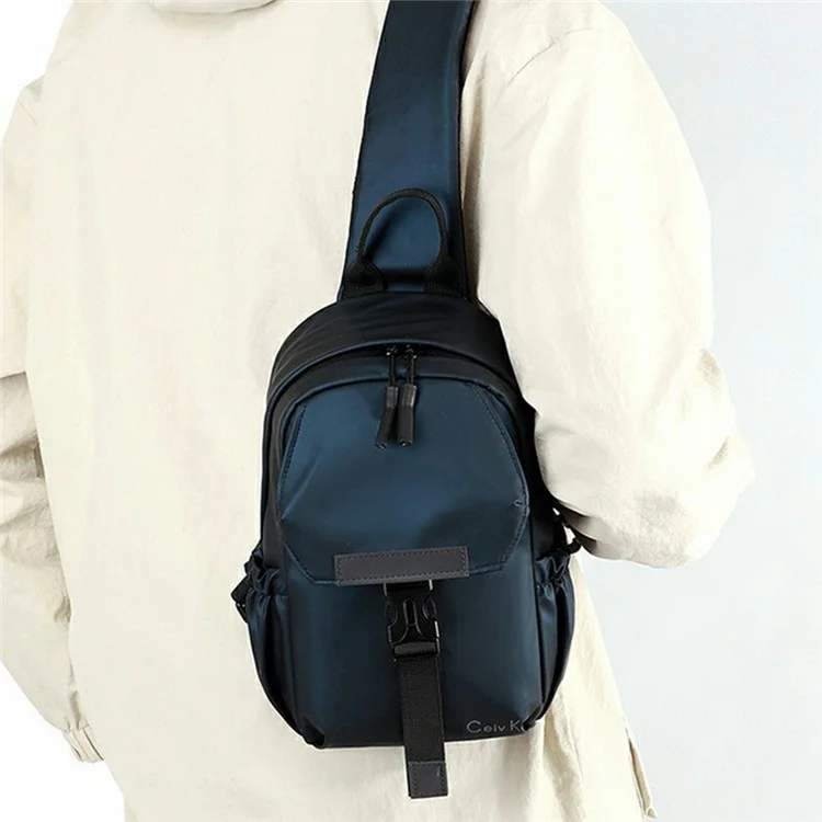 Bolso bandolera para hombre resistente al agua, para uso diario, viaje y desplazamientos - Negro