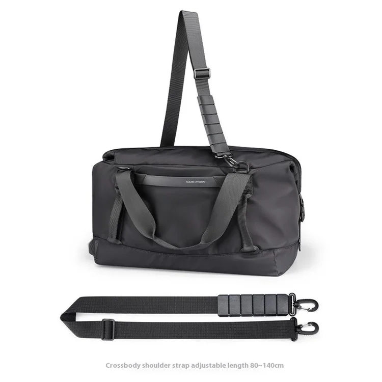 MARK RYDEN MR5045 30L Travel Duffle Large Capacity Oxford Fabric Dry Wet Separation Gym Bag - Black