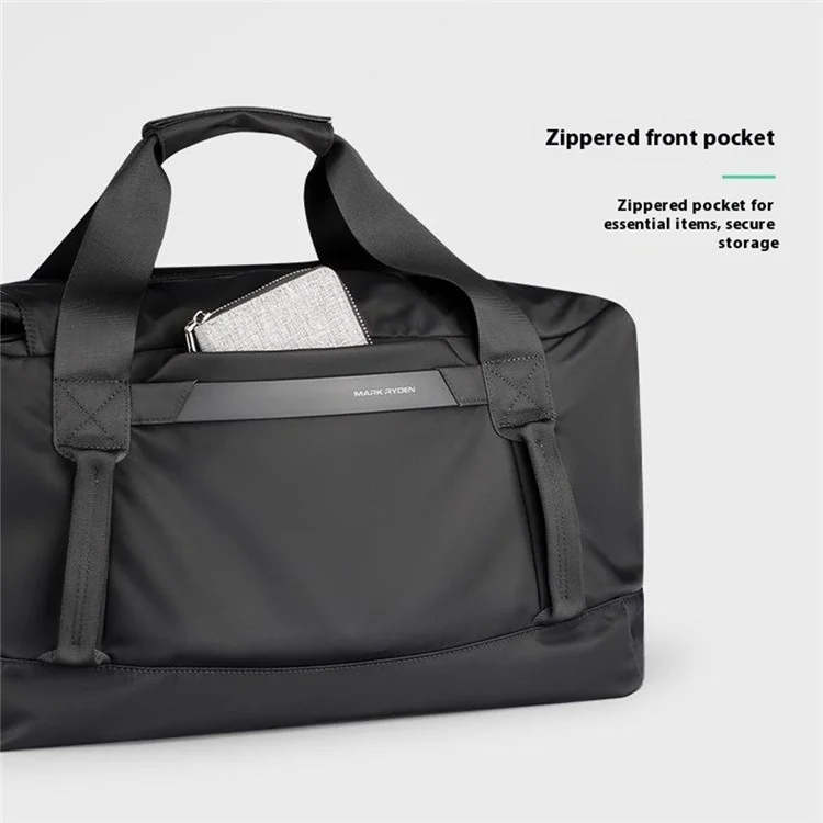 MARK RYDEN MR5045 30L Travel Duffle Large Capacity Oxford Fabric Dry Wet Separation Gym Bag - Black