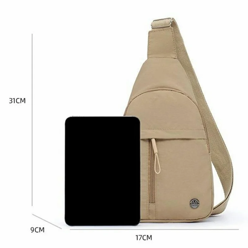 Borsa a tracolla leggera monostrato antischizzi, sportiva e alla moda, con una sola spalla - Kaki