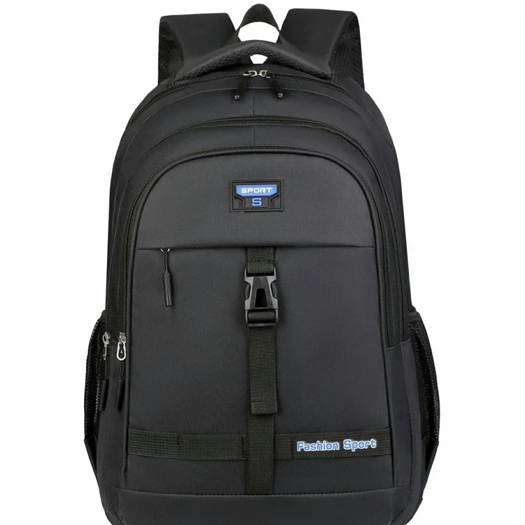 Mochila de Gran Capacidad de 20-35L para Hombre, Tela Oxford, para Viajes de Negocios, Portátil y Uso Diario Casual - Negro