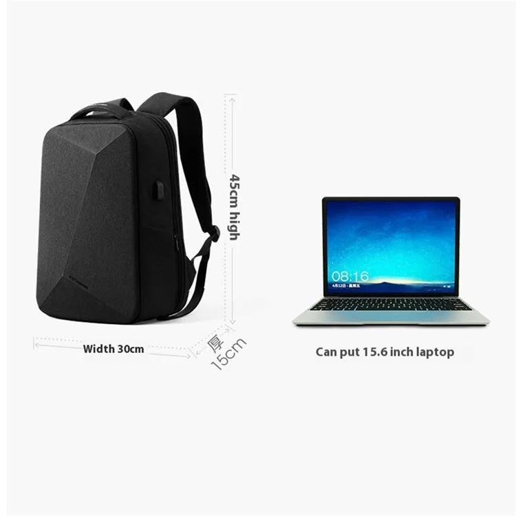 MARK RYDEN MR9405YY Mochila à prova d'água de Nylon Anti Roubo Trava TSA Bolsa para Laptop com Capa de Chuva