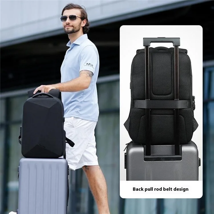MARK RYDEN MR9405YY Mochila à prova d'água de Nylon Anti Roubo Trava TSA Bolsa para Laptop com Capa de Chuva