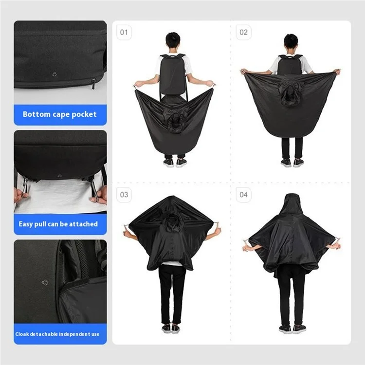 MARK RYDEN MR9405YY Mochila à prova d'água de Nylon Anti Roubo Trava TSA Bolsa para Laptop com Capa de Chuva
