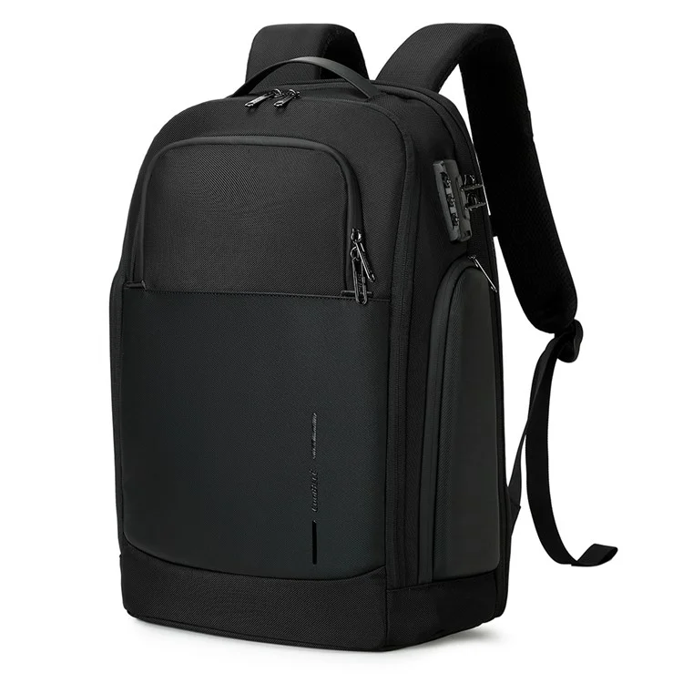 COOLBELL CB-8306 15.6 Inch Laptop Backpack Large Capacity Waterproof Business Travel Dual Shoulder Bag - Black