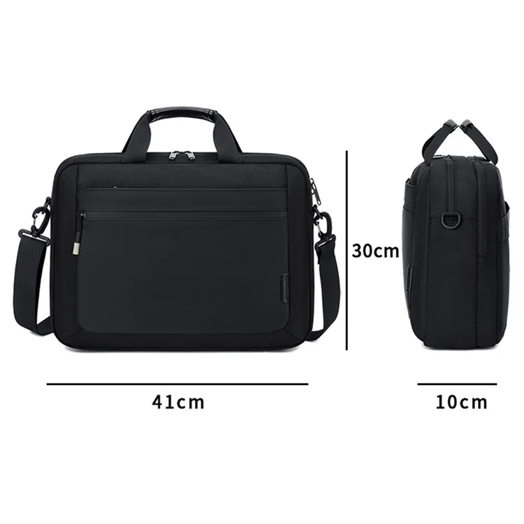 COOLBELL CB-2129 15.6 Inch Laptop Bag Business Briefcase Shockproof Waterproof Messenger Bag - Black
