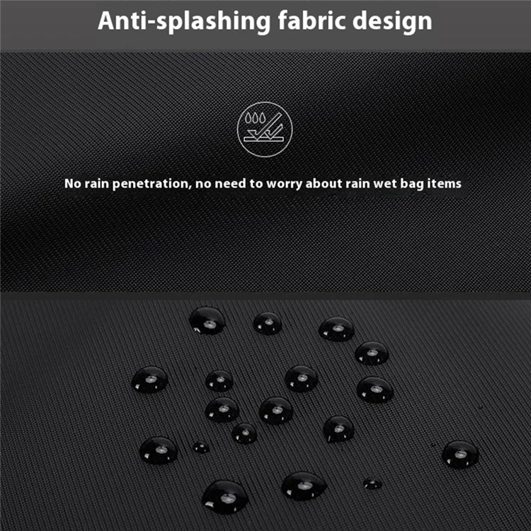 COOLBELL CB-2129 15.6 Inch Laptop Bag Business Briefcase Shockproof Waterproof Messenger Bag - Black