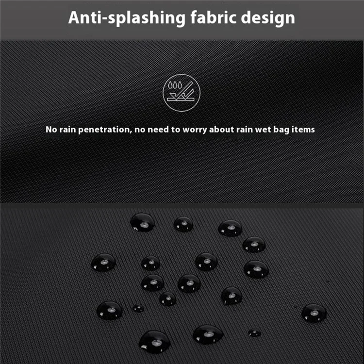 COOLBELL CB-2128 15.6 Inch Laptop Bag Single Shoulder Messenger Bag Shockproof Waterproof Business Briefcase - Black