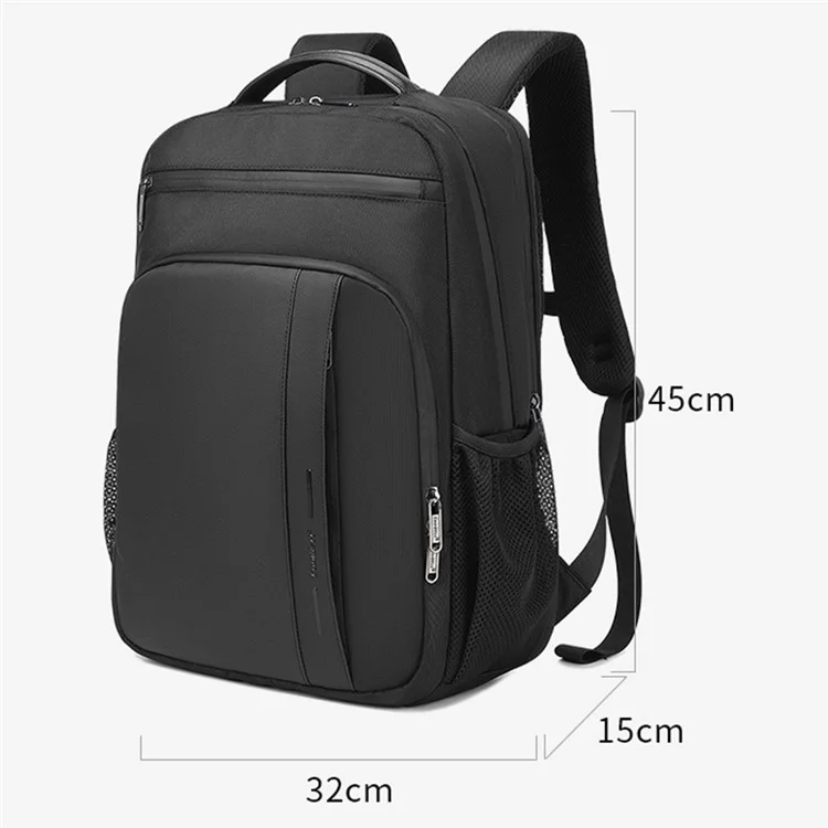 COOLBELL CB-8303 Деловой дорожный рюкзак для ноутбука с раздельными отсеками для мокрых и сухих вещей и USB-портом для зарядки - Черный