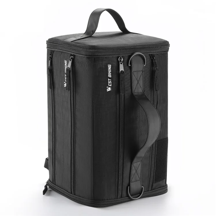 WEST BIKING YP0707401 22L Wet and Dry Separation Cycling Helmet Storage Crossbody Bag with Shoe Compartment